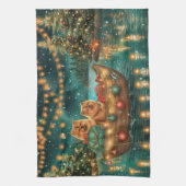 Linge De Cuisine Chow Chow Noël Festive Voyage (Vertical)