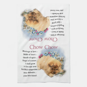 Linge De Cuisine Chow Héritage de Love Puppy