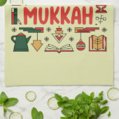 Linge De Cuisine Chrismukkah Hanoukka Noël Juif Religieux (Plié)