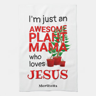 Linge De Cuisine Christian AWESOMOME PLANTE MAMA AIME JÉSUS