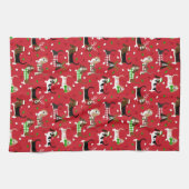 Linge De Cuisine Christmas Basset Hound (Horizontal)