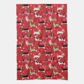 Linge De Cuisine Christmas Basset Hound (Vertical)