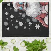 Linge De Cuisine Christmas Black African American Santa Xmas  (Plié)