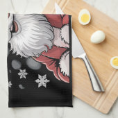 Linge De Cuisine Christmas Black African American Santa Xmas  (Quart Plié)