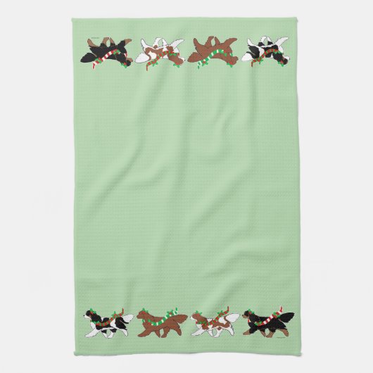 Linge De Cuisine Christmas Cavaliers Parade (Vertical)