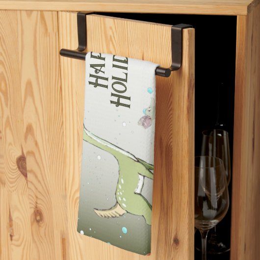 Linge De Cuisine Christmas Celebration Green Deers Holidays Cute (Pliage en tiers)