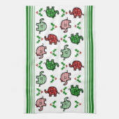 Linge De Cuisine Christmas Elephant Kitchen Towel (Vertical)