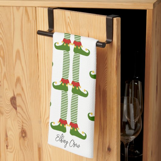 Linge De Cuisine Christmas Elves Holiday ELFING CREW Festive Fun (Pliage en tiers)