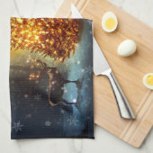 Linge De Cuisine Christmas Forest. (Quart Plié)