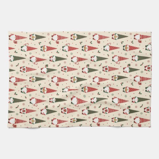 Linge De Cuisine Christmas Gnome Party Pattern (Horizontal)