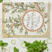 Linge De Cuisine Christmas Holly Jolie Antique Salutation (Plié)