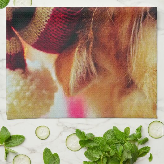 Linge De Cuisine Christmas Kitten (Plié)