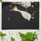 Linge De Cuisine Christmas Lights Ducks Funny Animals Farm Lover  (Plié)