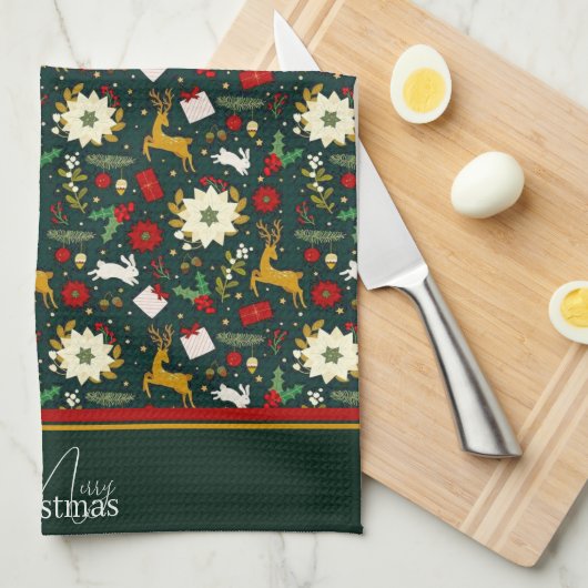 Linge De Cuisine Christmas pattern kitchen (Quart Plié)