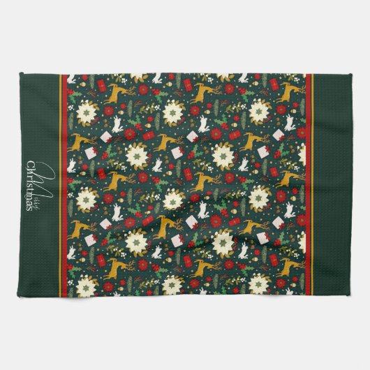 Linge De Cuisine Christmas pattern kitchen (Horizontal)