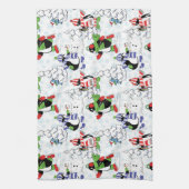 Linge De Cuisine Christmas penguin ice skating (Vertical)