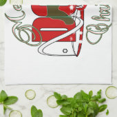 LINGE DE CUISINE CHRISTMAS SCHNAUZER (Plié)