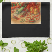 Linge De Cuisine Christmas Siamese Cat Poster Holiday Home  (Plié)