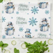 Linge De Cuisine Christmas Snowman (Plié)