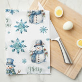 Linge De Cuisine Christmas Snowman (Quart Plié)