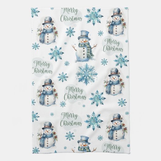 Linge De Cuisine Christmas Snowman (Vertical)