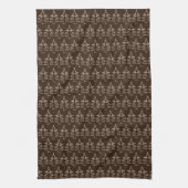 Linge De Cuisine Christmas Tree Pattern Dark chocolate (Vertical)