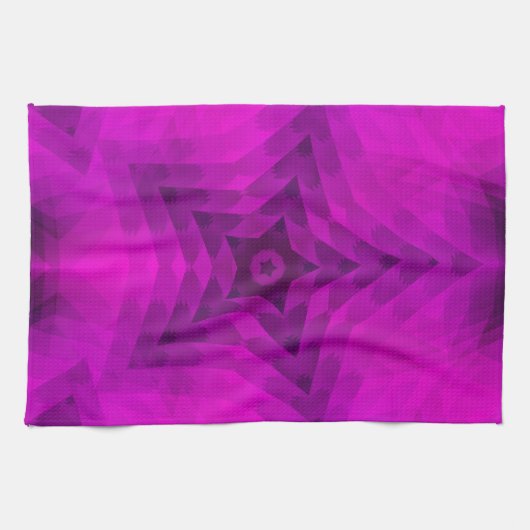 Linge De Cuisine Christmas Tree Silhouette & Purple Star Gradient (Horizontal)
