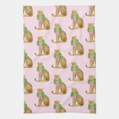 Linge De Cuisine Christmas Wreath Leopard  (Vertical)