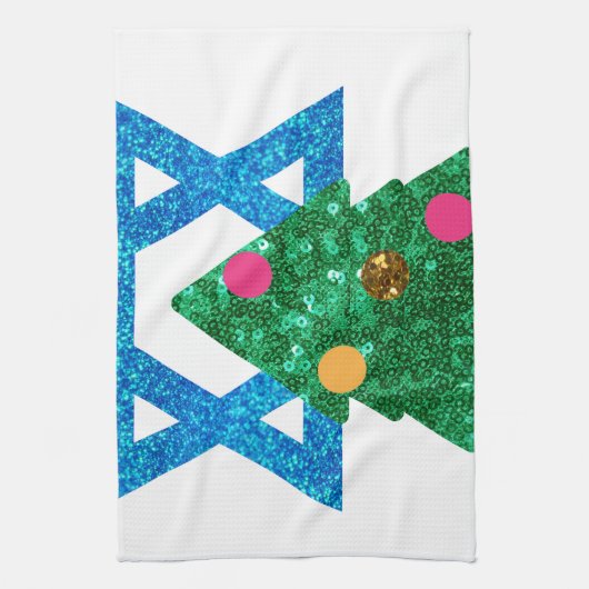 Linge De Cuisine christmukkah hanoukka (Vertical)