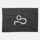 Linge De Cuisine Chrome Comme Leo Zodiac Connexion peau de serpent (Horizontal)