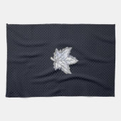 Linge De Cuisine Chrome Comme Maple Leaf Fibres de carbone Impressi (Horizontal)