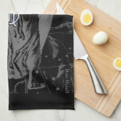 Linge De Cuisine Chrome comme Virgo Zodiac Connexion Black Hevelius (Quart Plié)