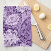 Linge De Cuisine Chrysanthemum Purple, William Morris (Quart Plié)