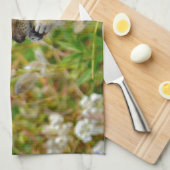 Linge De Cuisine Chubby mignon chipmunk sur la souche de bois (Quart Plié)