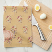 Linge De Cuisine Chute Citrouille Fleur sauvage Floral Mustard Polk (Quart Plié)