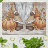 Linge De Cuisine Chute élégante et patch de citrouilles de gnome de (Plié)