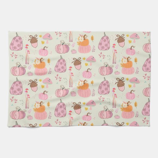 Linge De Cuisine Chute rose (Horizontal)