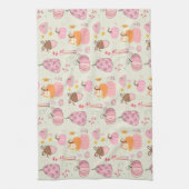 Linge De Cuisine Chute rose (Vertical)