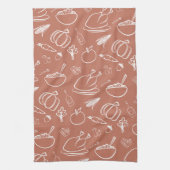 Linge De Cuisine Chute rustique mignonne Automne Thanksgiving Harve (Vertical)