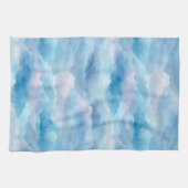 Linge De Cuisine Ciel Abstrait Brouillard Bleu Aquarelle Douce (Horizontal)