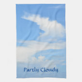 Linge De Cuisine Ciel bleu avec un nuage blanc éclatant (Vertical)