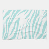 Linge De Cuisine Ciel bleu blanc Zèbre animal (Horizontal)