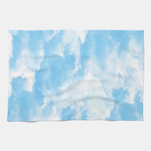 Linge De Cuisine Ciel bleu nuages (Horizontal)