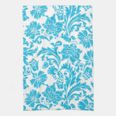 Linge De Cuisine Ciel vintage bleu Damas (Vertical)