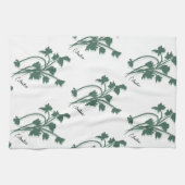 Linge De Cuisine Cilantro Herb Garden Coriander Motif (Horizontal)