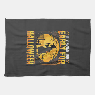 Linge De Cuisine Cimetière de sorcières Halloween vintage précoce