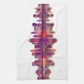 Linge De Cuisine Cincinnati Ohio Skyline (Vertical)