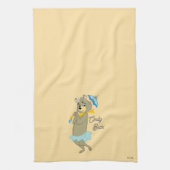 Linge De Cuisine Cindy Bear tenant le parasol (Vertical)