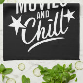 Linge De Cuisine Cinéma De Noël Et Cadeau De Famille De Fête (Plié)