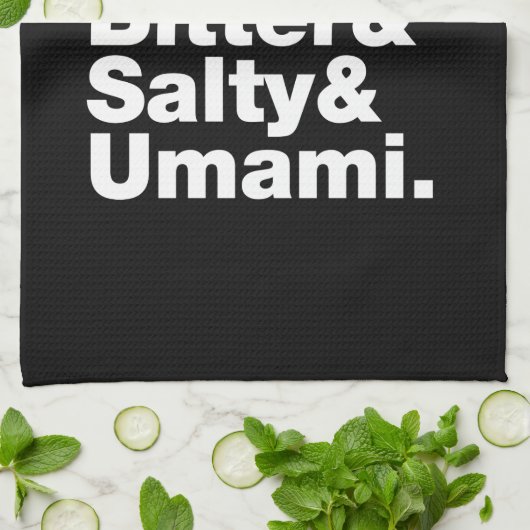 Linge De Cuisine Cinq saveurs de base (Plié)